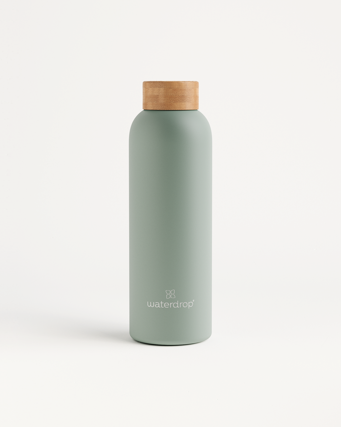 Thermo Steel Bottle · Bamboo cap